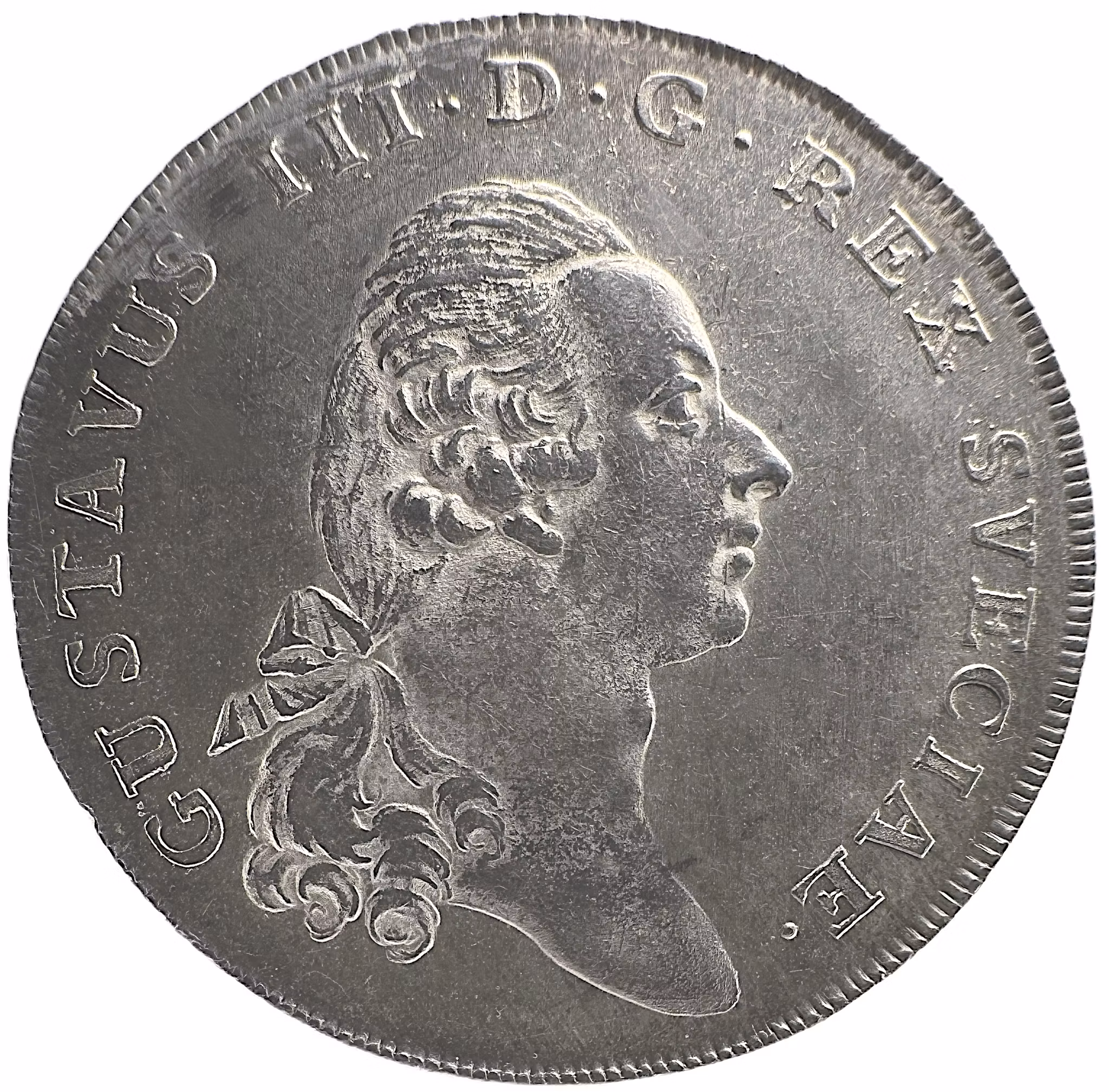 Gustav III, riksdaler 1772 med 1772-års porträtt - MYCKET SÄLLSYNT - fantastisk kvalitet väl utpräglad