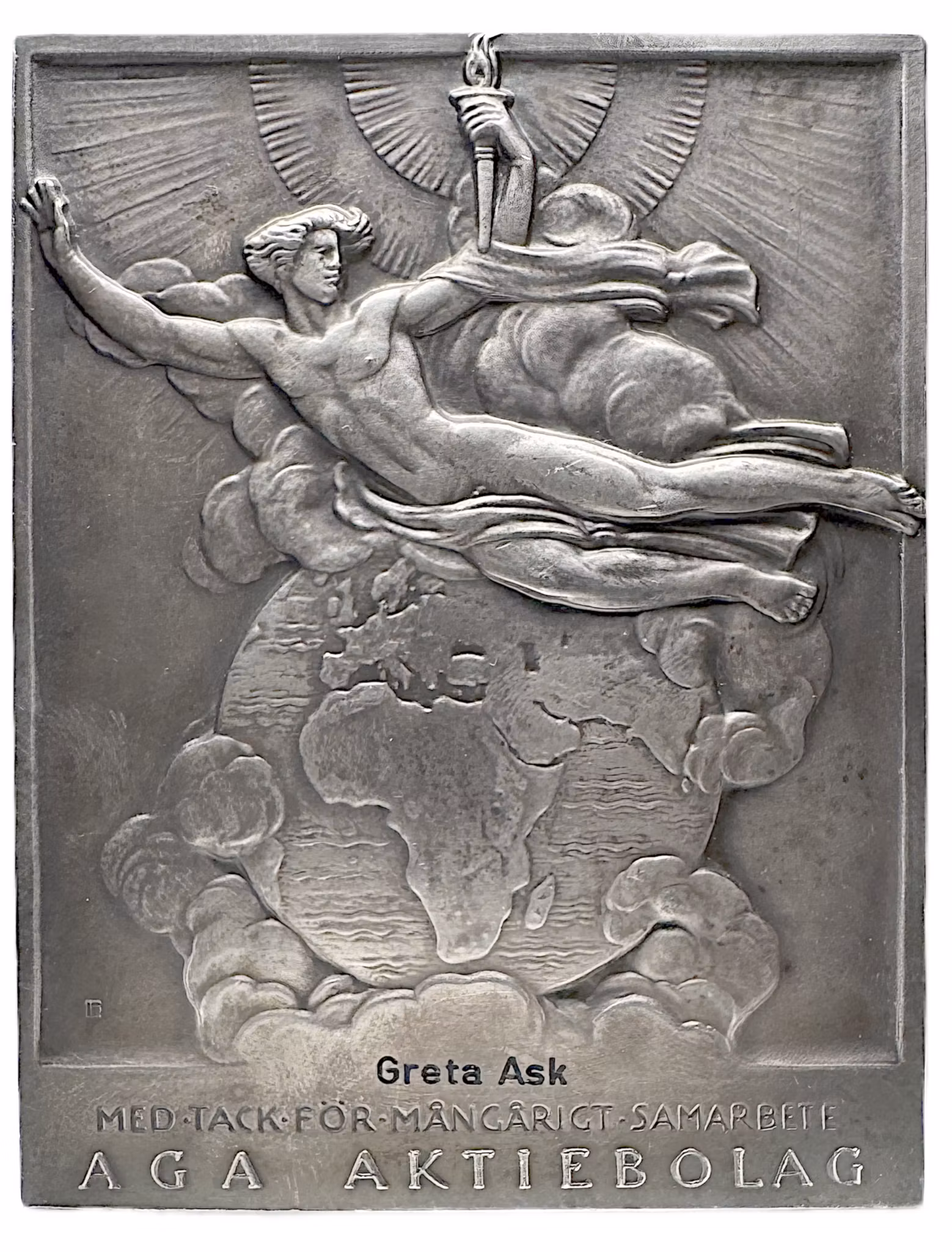 Gustaf Dalén (1869–1937) av Léo Holmgren tilldelad Greta Ask (1989)