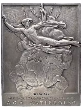 Gustaf Dalén (1869–1937) av Léo Holmgren tilldelad Greta Ask (1989)