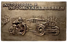 Automobil- och Motorcykelklubben (1960) av Westins atelje i Stockholm -  En klubb för motorentusiaster