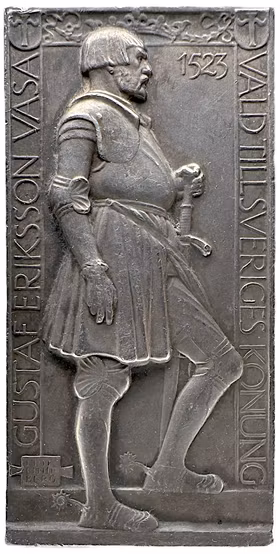 Gustav Vasa och Svenska flaggans dag 1923 av Erik Lindberg