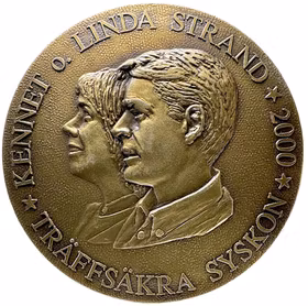 En massiv bronsmedalj - Kennet och Linda Strand - En underskattad sällsynthet från Svenska Dagbladets riksskyttetävling