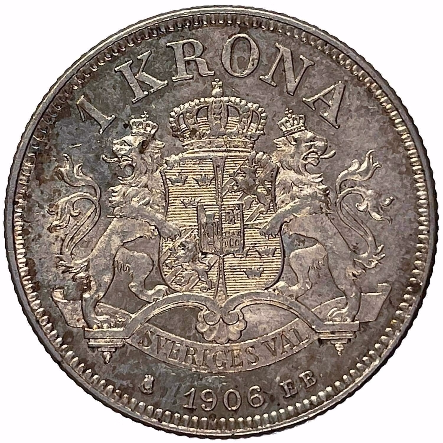 Oskar II, 1 Krona 1906