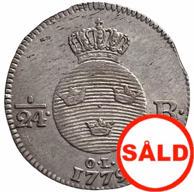 Gustav III - 1/24 Riksdaler 1779