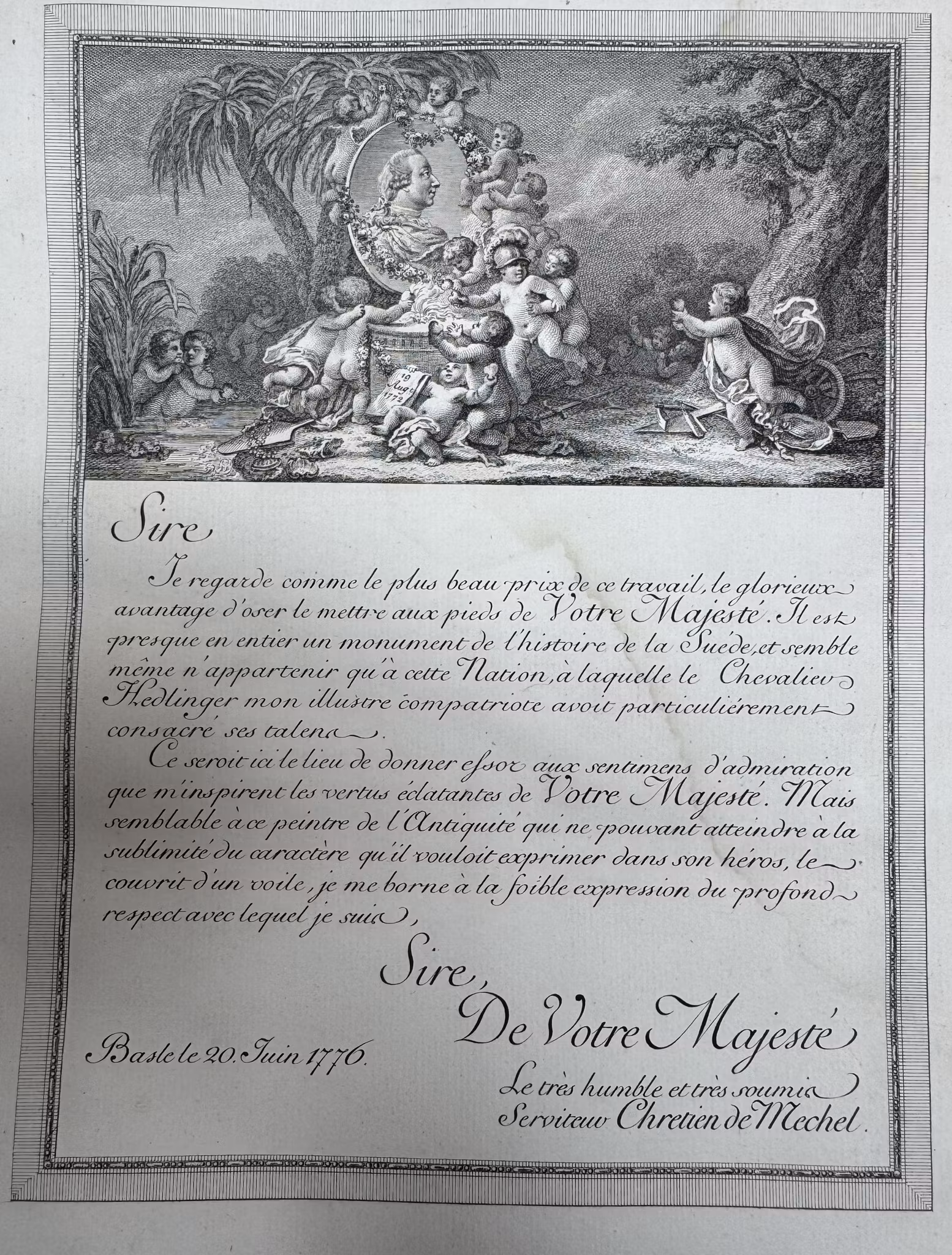 Fredrik I – Osmanska sändebud vid det svenska hovet, ca 1727–1728 Bronserad tennmedalj av Johann Carl Hedlinger på uppdrag av Nils Keder. Extremt sällsynt – enda noterade exemplaret. - Möjlig proveniens: Friherre Bonde på Ericsberg