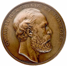 Oskar II – Uppsala universitets fyrahundraårsfest 1877 av Adolf Lindberg