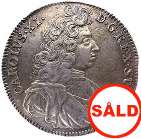 Karl XI - 4 Mark 1690 - Vackert exemplar med lyster