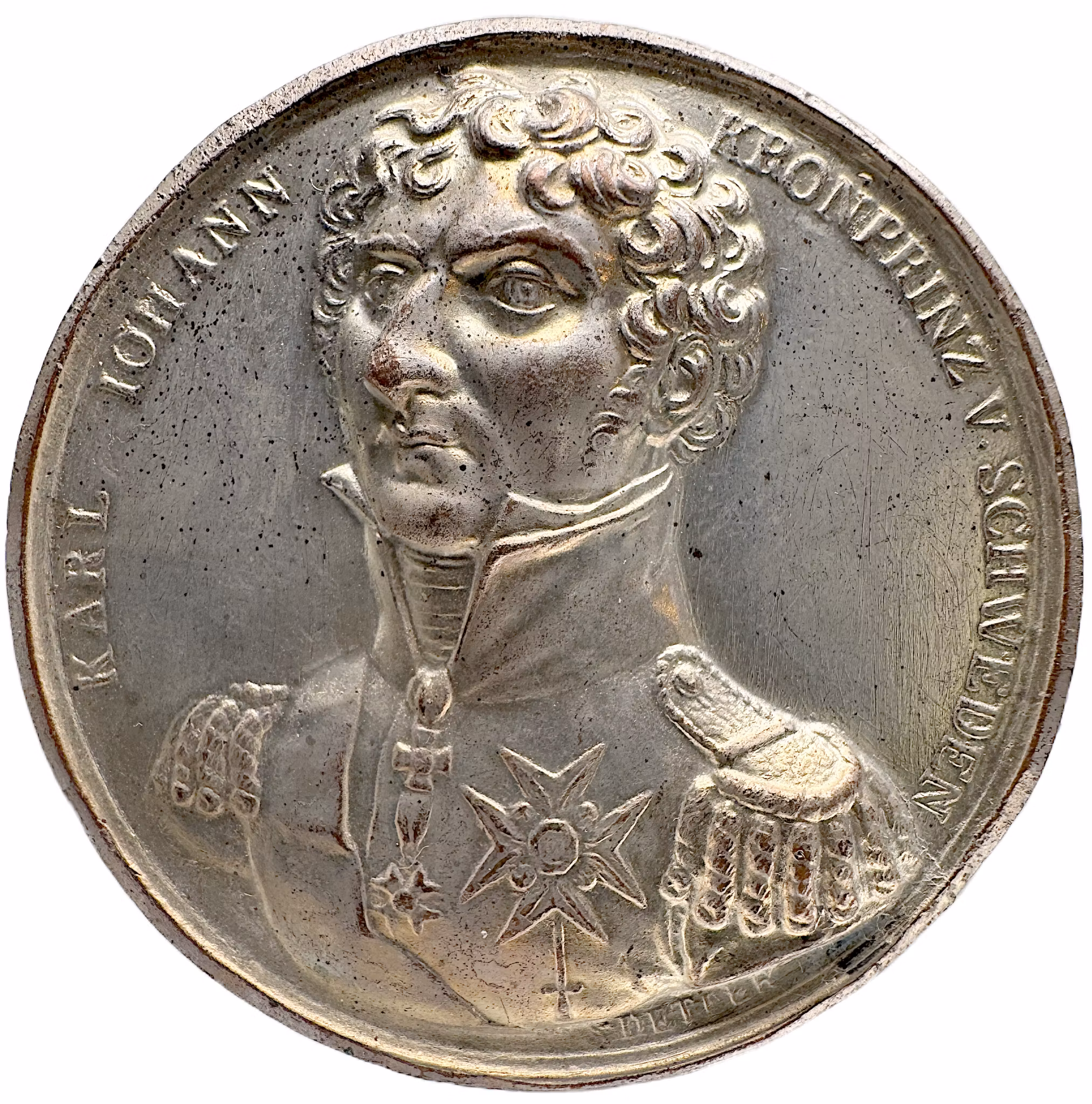 Karl Johan som kronprins av Detler till Wienkongressen 1814-1815 – Extremt sällsynt - enda noterade exemplaret - RRR