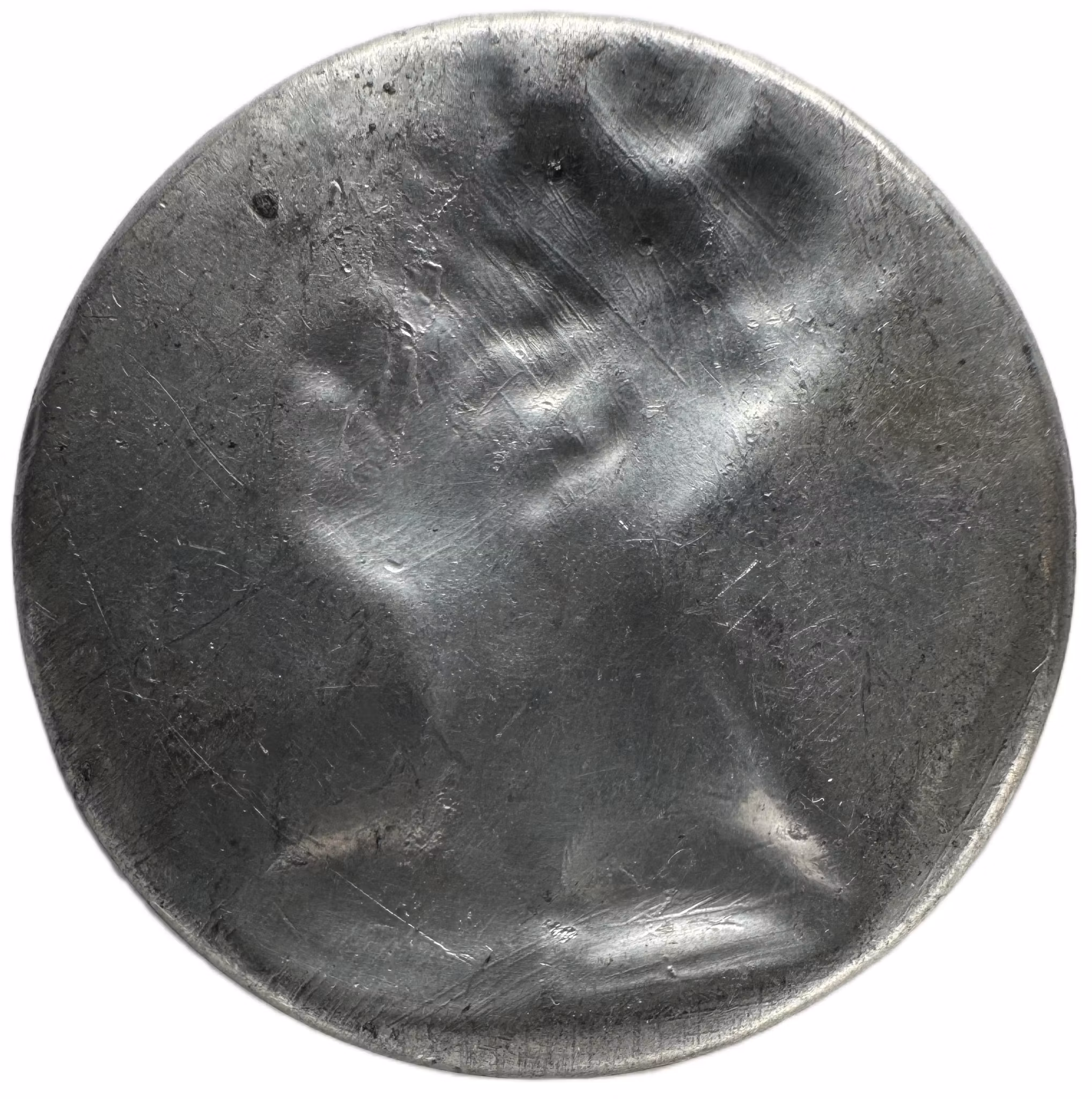 Drottning Desideria flyttar till Sverige 1823 av Jacques Jean Barre - Extremt sällsynt, ensidigt tennavslag