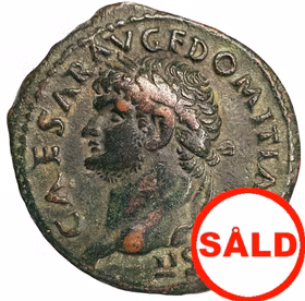 Domitianus som Caesar under Vespasianus, As 73 e.Kr Rom