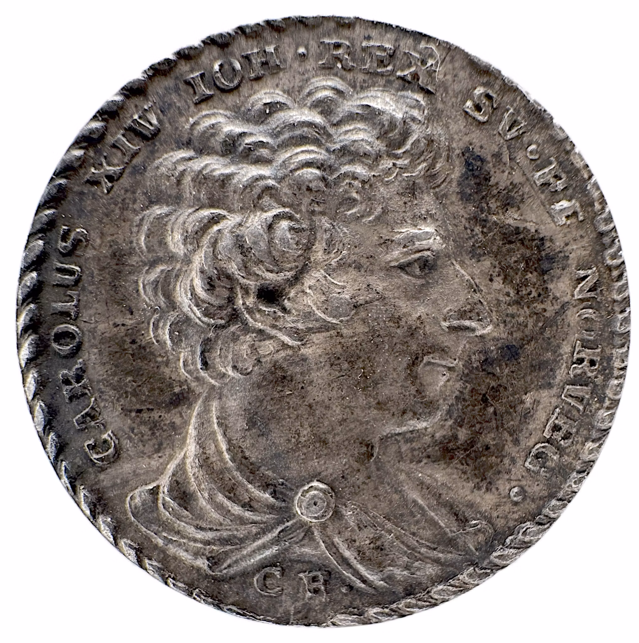 Karl XIV Johan tillträder som konung av Sverige den 5 februari 1818 av Carl Enhörning - Mycket sällsynt RR - En osannolik väg till makten