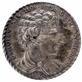 Karl XIV Johan tillträder som konung av Sverige den 5 februari 1818 av Carl Enhörning - Mycket sällsynt RR - En osannolik väg till makten