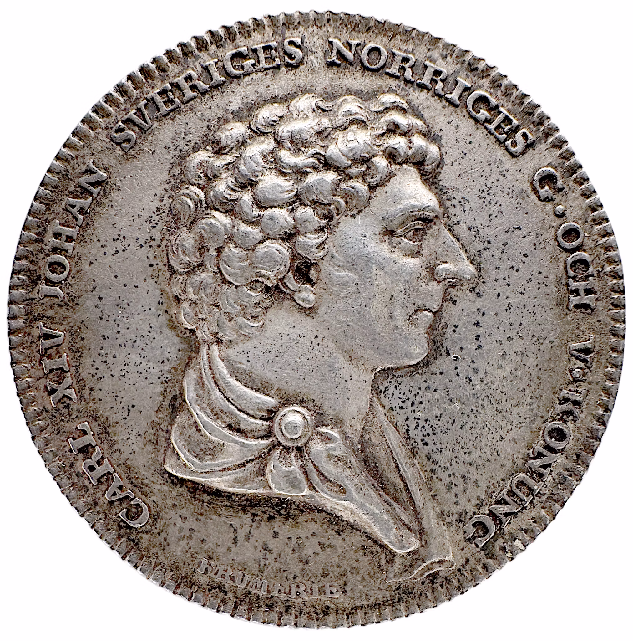Karl XIV Johan - Kungliga Sundhetskollegiums medalj för befrämjad vaccination - av Mauriz Frumerie