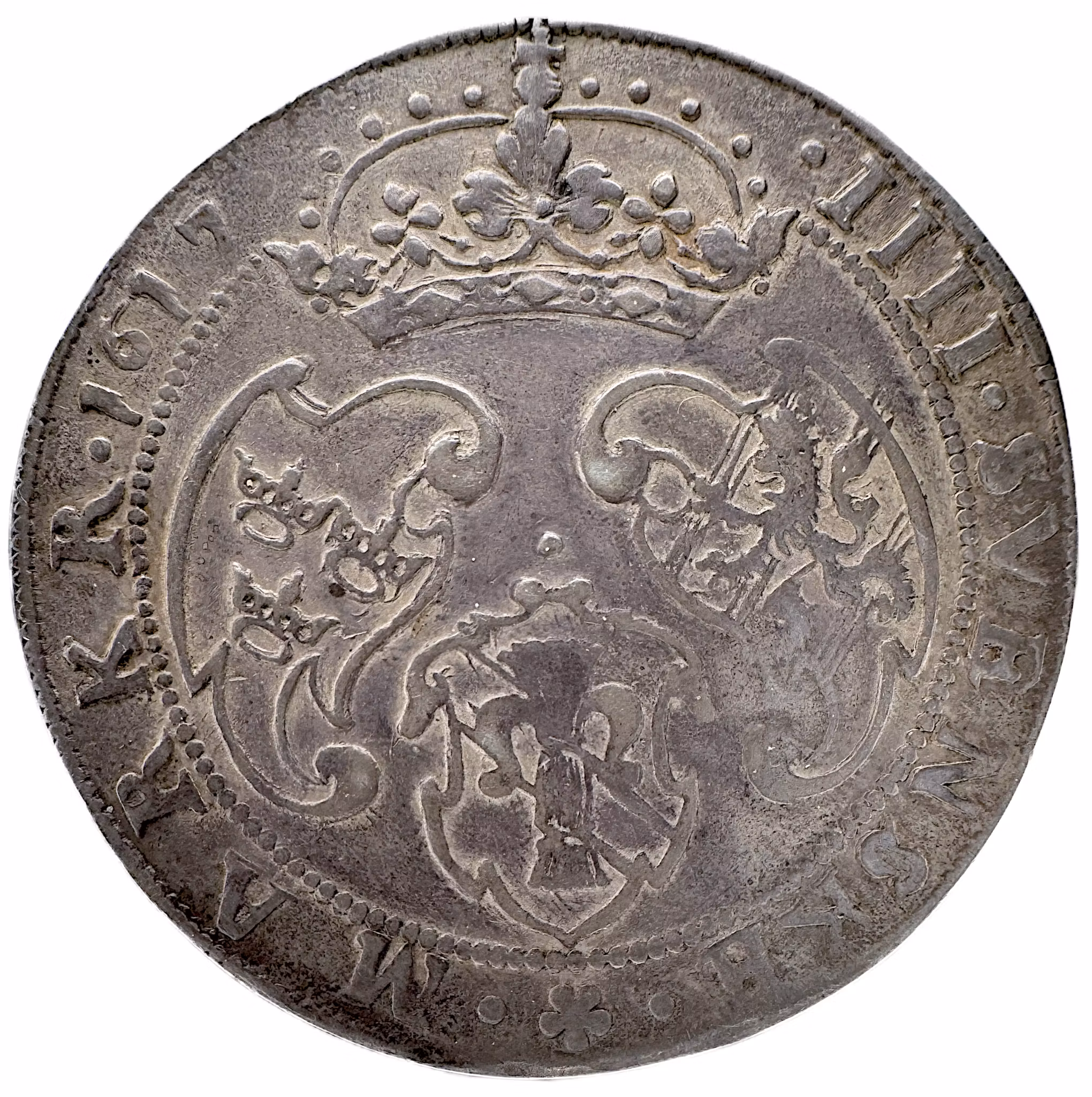 Gustav II Adolf, 4 Mark 1617 med HÆR - Tilltalande exemplar - Bättre än de flesta på marknaden