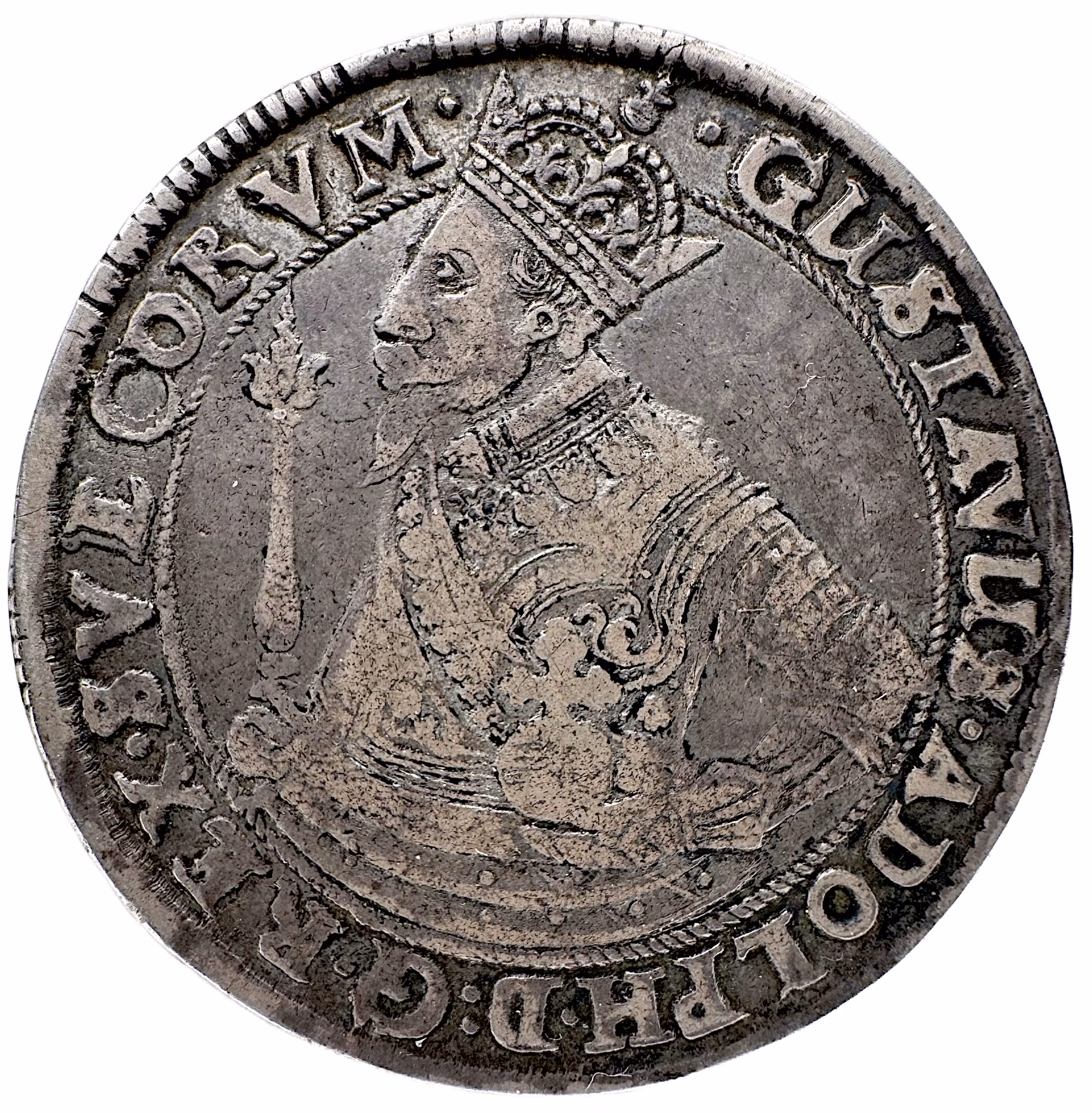 Gustav II Adolf, Stockholm – Riksdaler 1632 - Ett jämnt och fint slitet exemplar med ovanligt fina ytor - Stormaktens zenit och katastrof