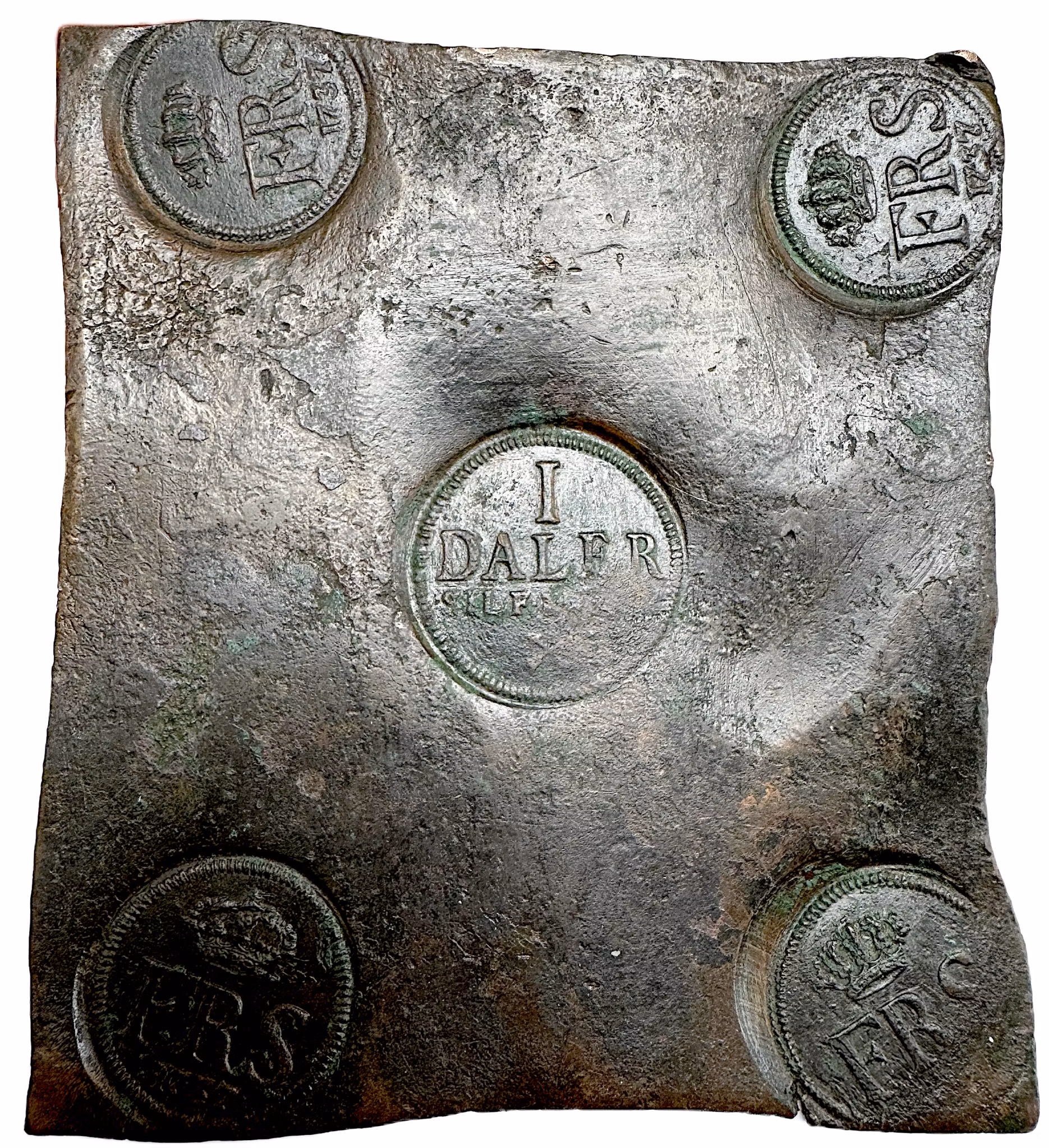 Fredrik I, Plåtmynt, Avesta, 1 Daler SM 1737 - 6 kända exemplar i privat ägo - Mycket sällsynt RR