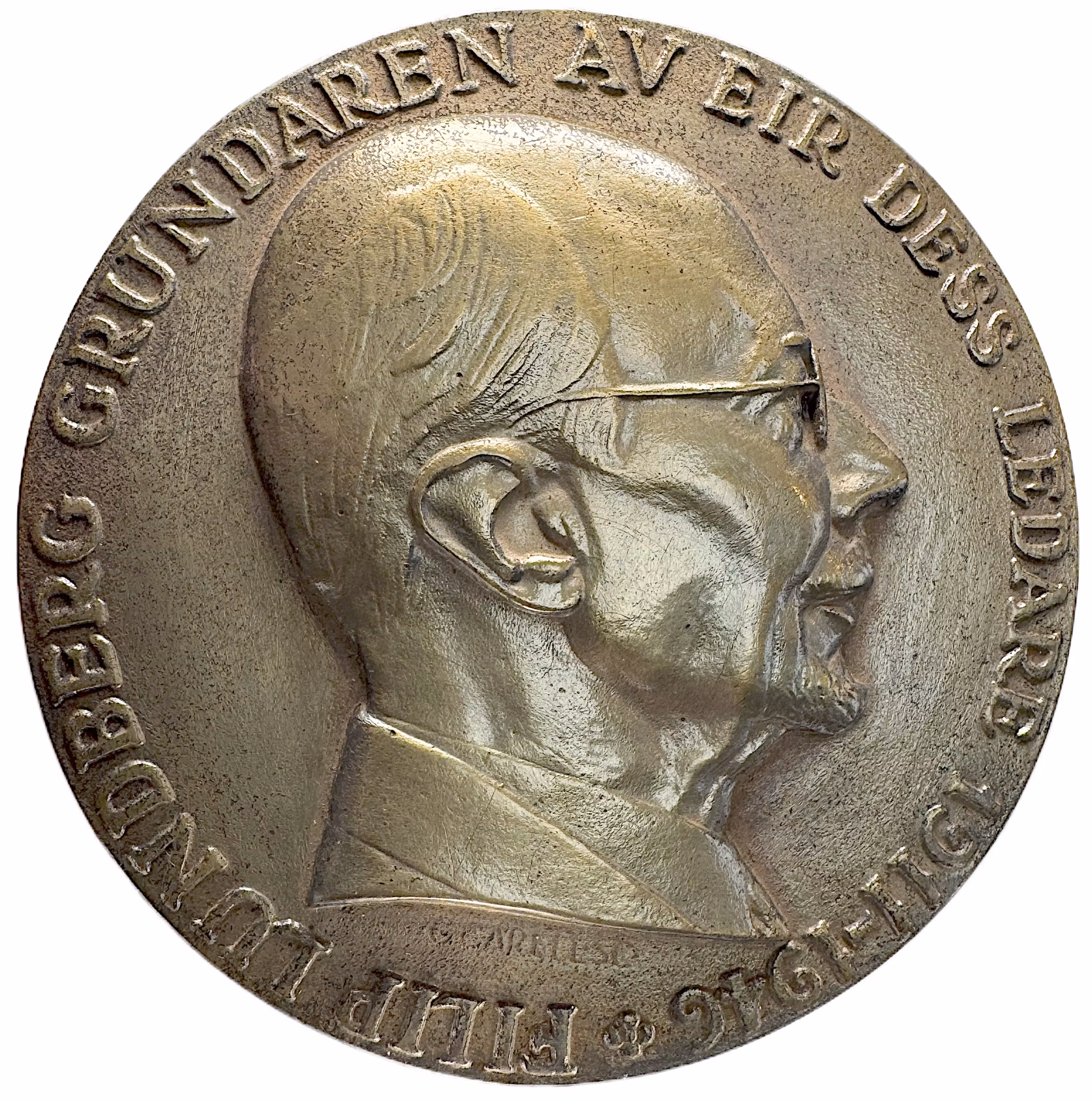 Filip Lundberg (1876–1965) - Massiv bronsmedalj av Gösta Carell -  Från akademin till näringslivet