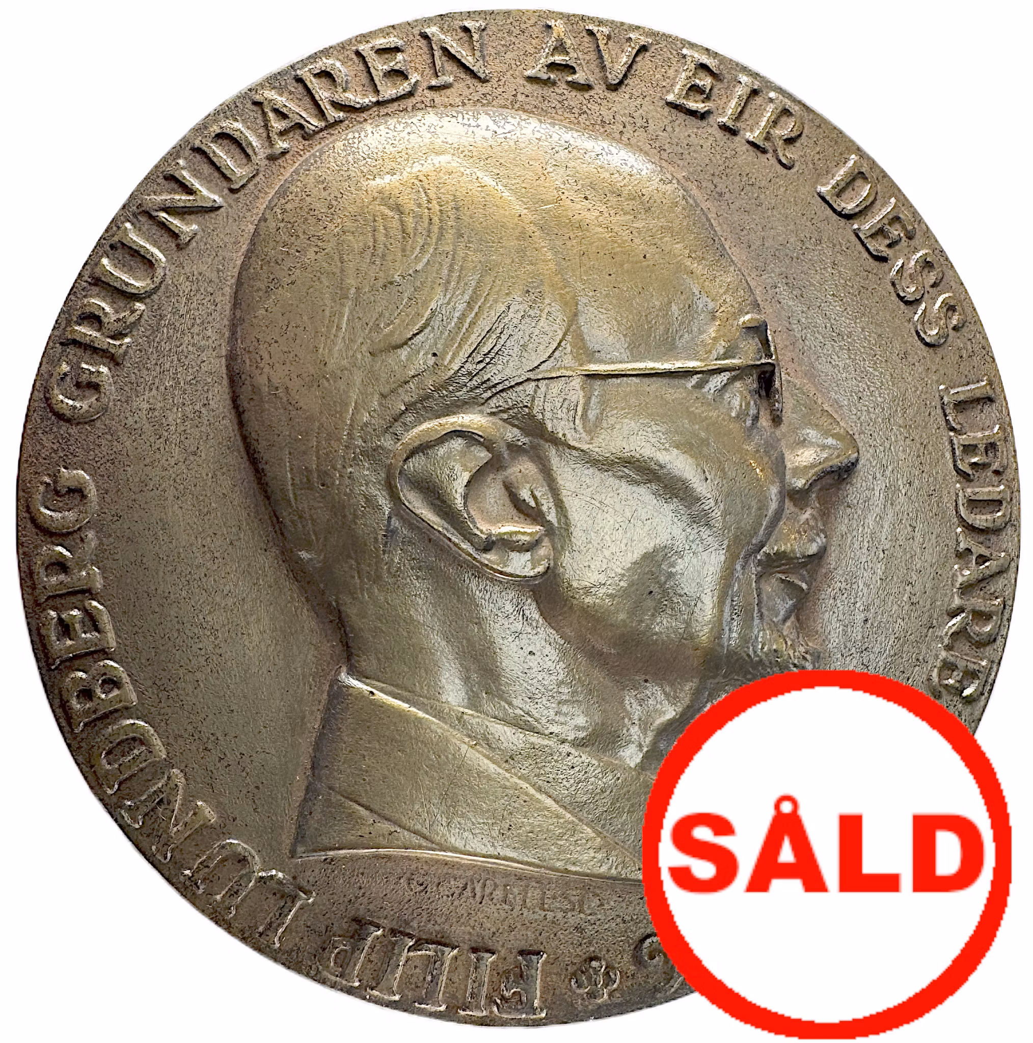 Filip Lundberg (1876–1965) - Massiv bronsmedalj av Gösta Carell -  Från akademin till näringslivet