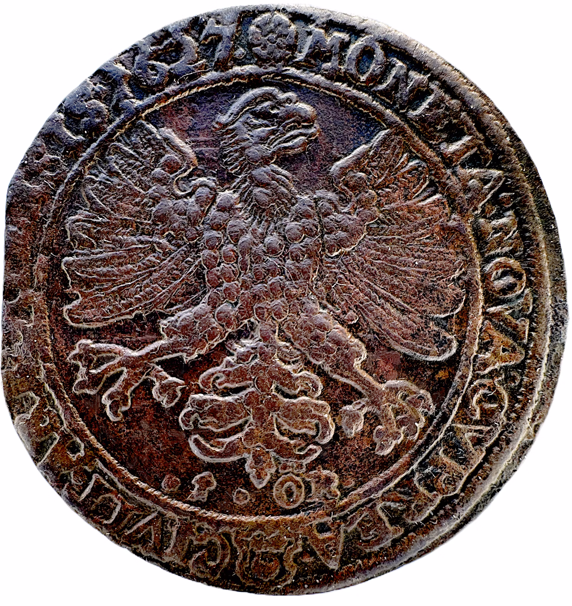 Gustav II Adolf, Arboga, 1 Öre 1627 med CVPREA, 41mm - Ett exceptionellt exemplar