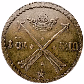 Karl XI, Avesta, 1 Öre SM 1686 - Ett underbart välpräglat exemplar med perfekta ytor och nästan perfekt centrering.