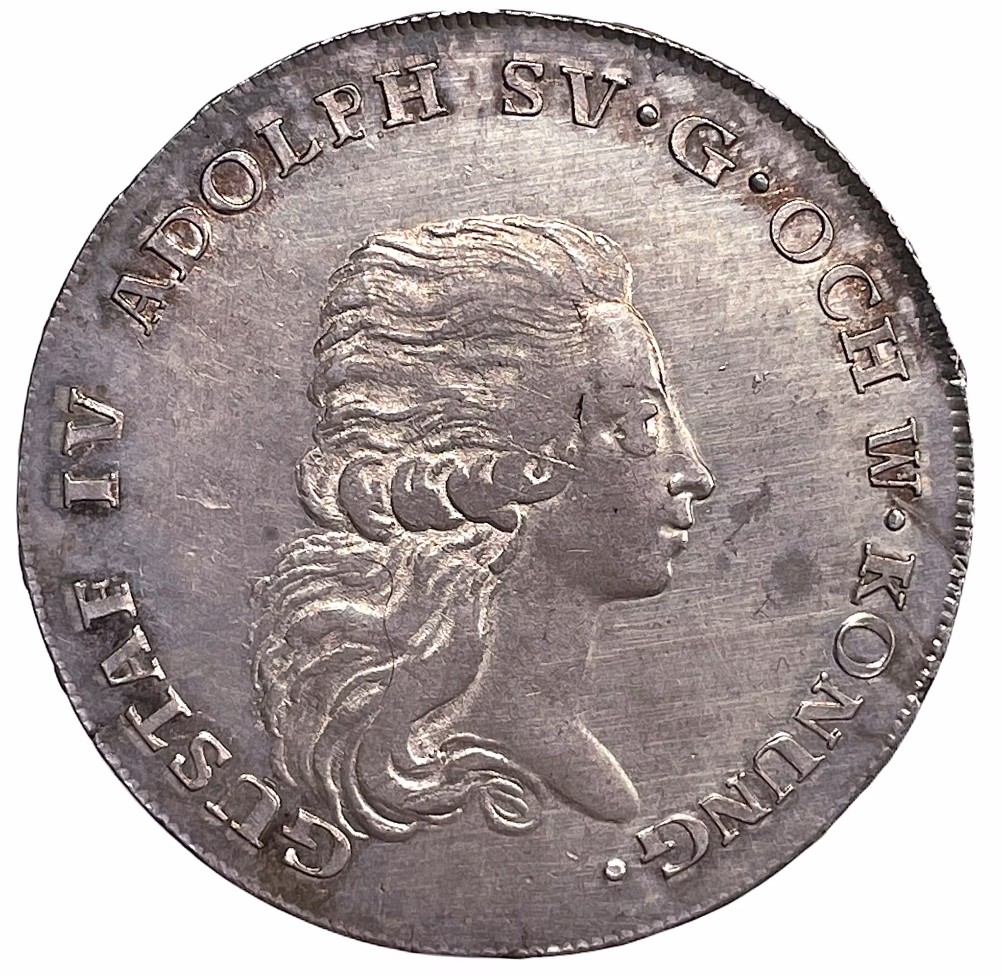 Gustav IV Adolf - Riksdaler 1795 - Vackert exemplar med underbar lyster
