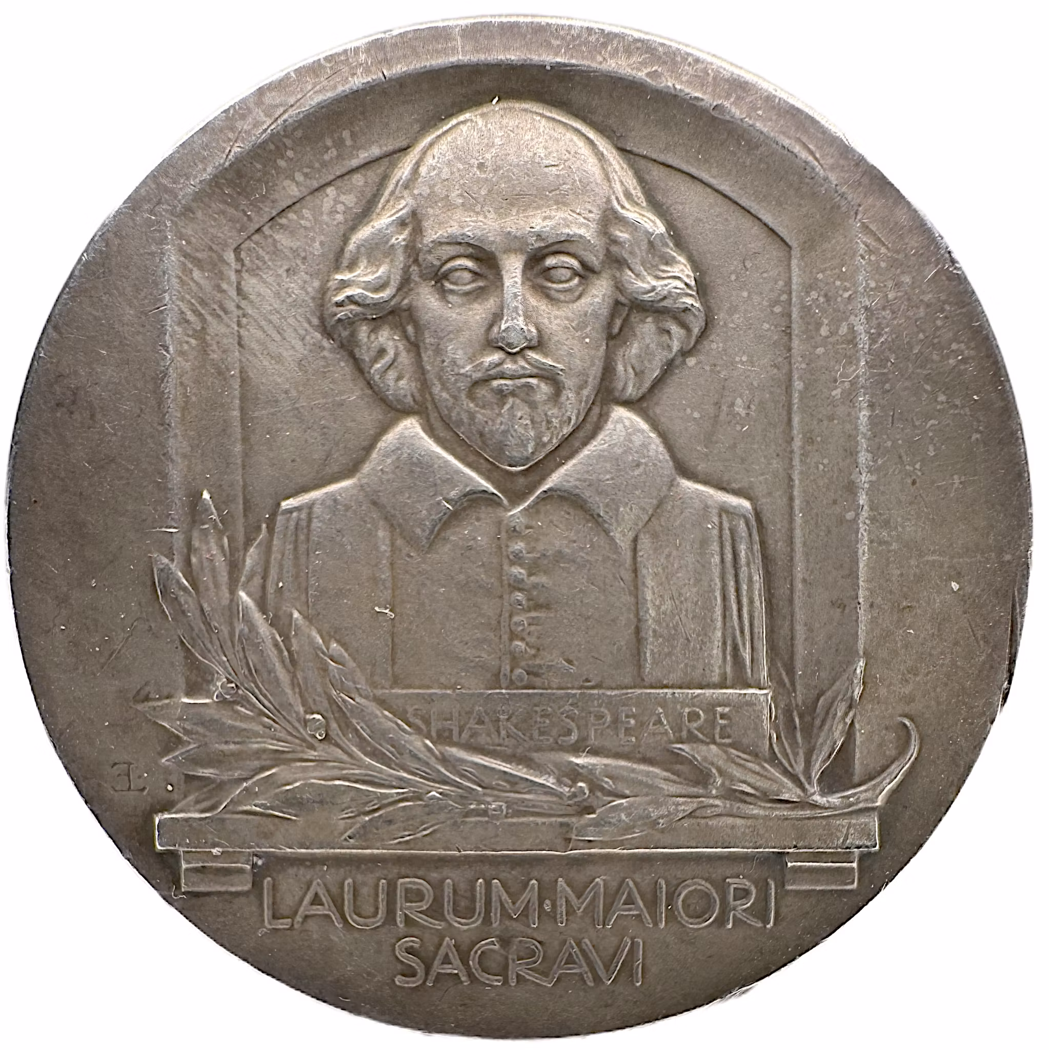 Carl August Hagberg (1810–1864) – Graverad av Erik Lindberg för Svenska Akademien 1920 - Att offra sin egen lagerkrans