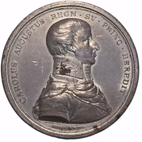Kronprinsen Karl Augusts död på Qvidinge hed i skåne den 28 maj 1810 av Carl Enhörning  - RR - Ett tragiskt slaganfall och en grusad framtid