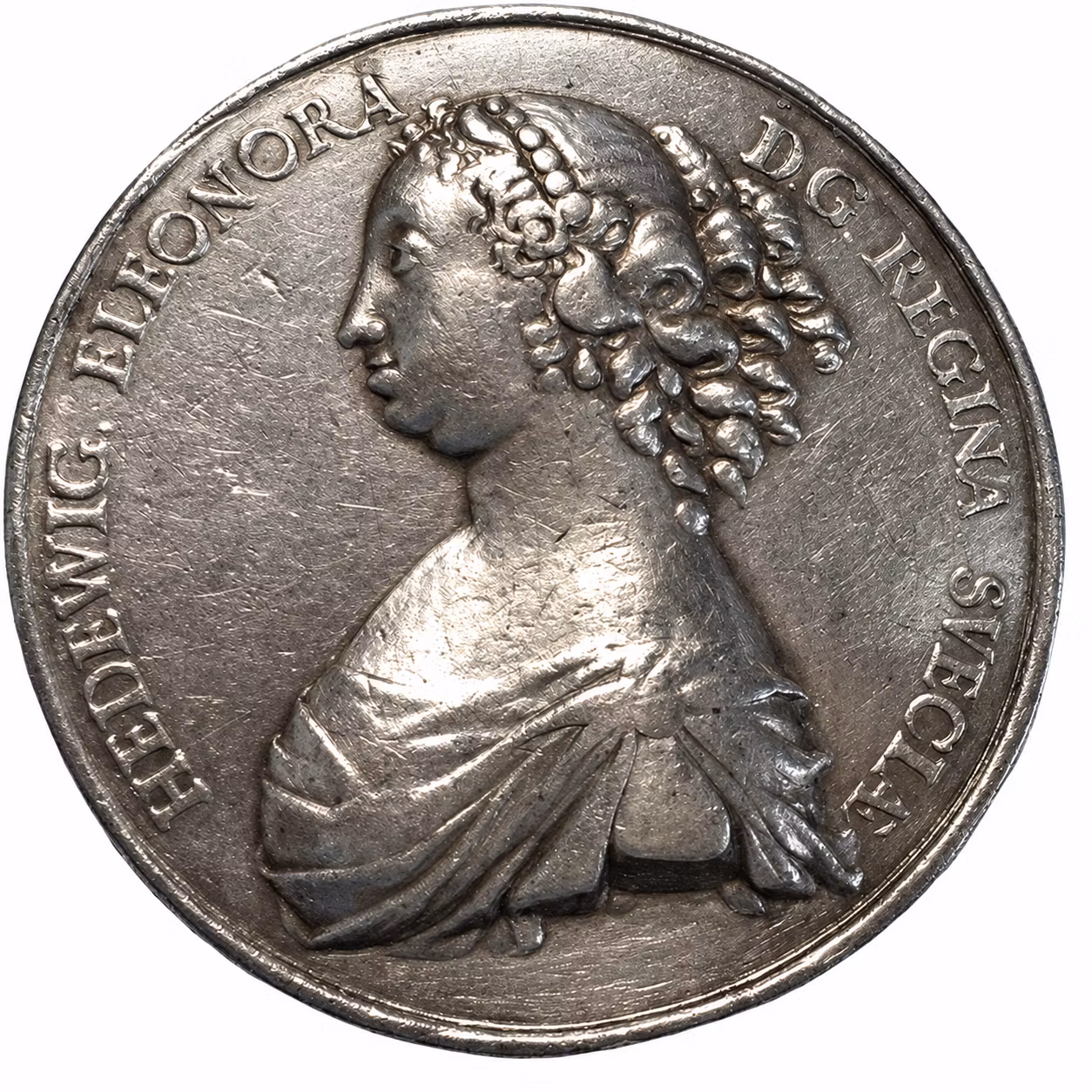 Hedvig Eleonora leder förmyndarregeringen av Johann Georg Breuer - XR - Enda kända exemplaret i privat ägo