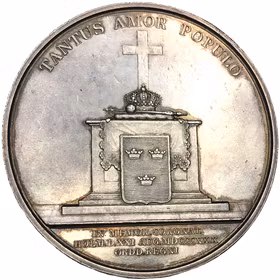 Drottningen Desiderias kröning i Stockholms storkyrka 1829 - MYCKET SÄLLSYNT - RRR