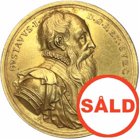 Gustav Vasa av Arvid Karlsteen - Vackert förgylld brons - SÄLLSYNT