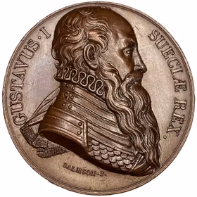 Gustav Vasa av Johan Salmson 1826, ingår i Durands serie över berömda mä