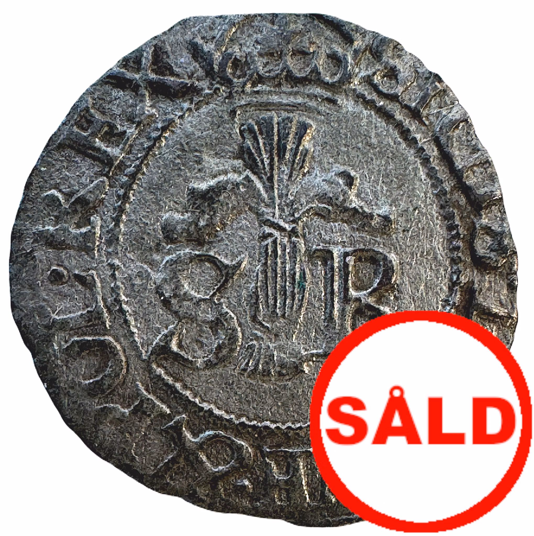 Sigismund - 1/2 Öre 1597 - Med "SVE & POL REX" - Silvrigt exemplar