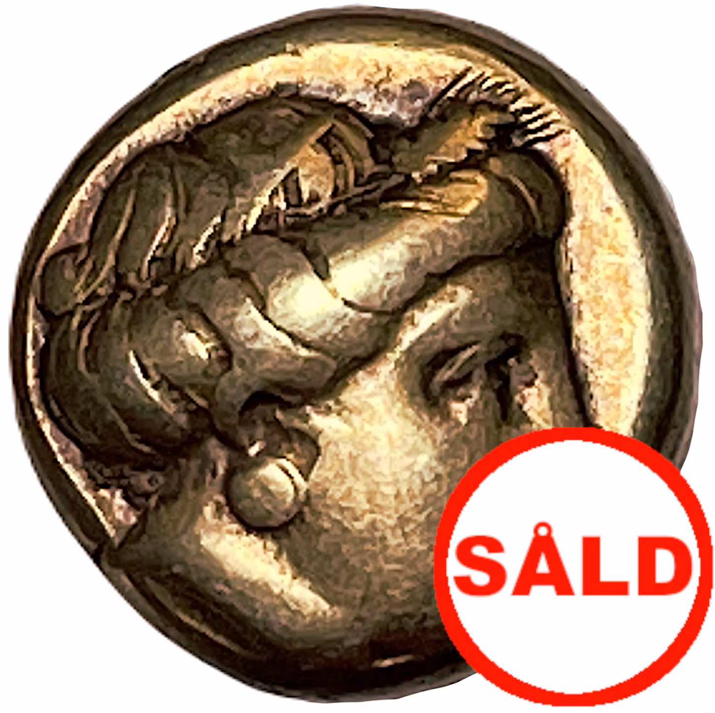 Lesbos, Mytilene (377-326 f.Kr.). Elektrum 1/16 stater