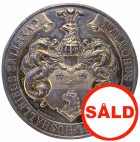 Oskar II - Malmöhus Kungliga Hushållningssällskap av Adolf Lindberg utdelad till Thor 1900