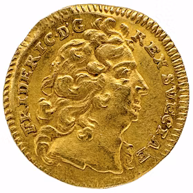Fredrik I - 1/2 Dukat 1748 - Arvprinsen som erövrade den svenska tronen