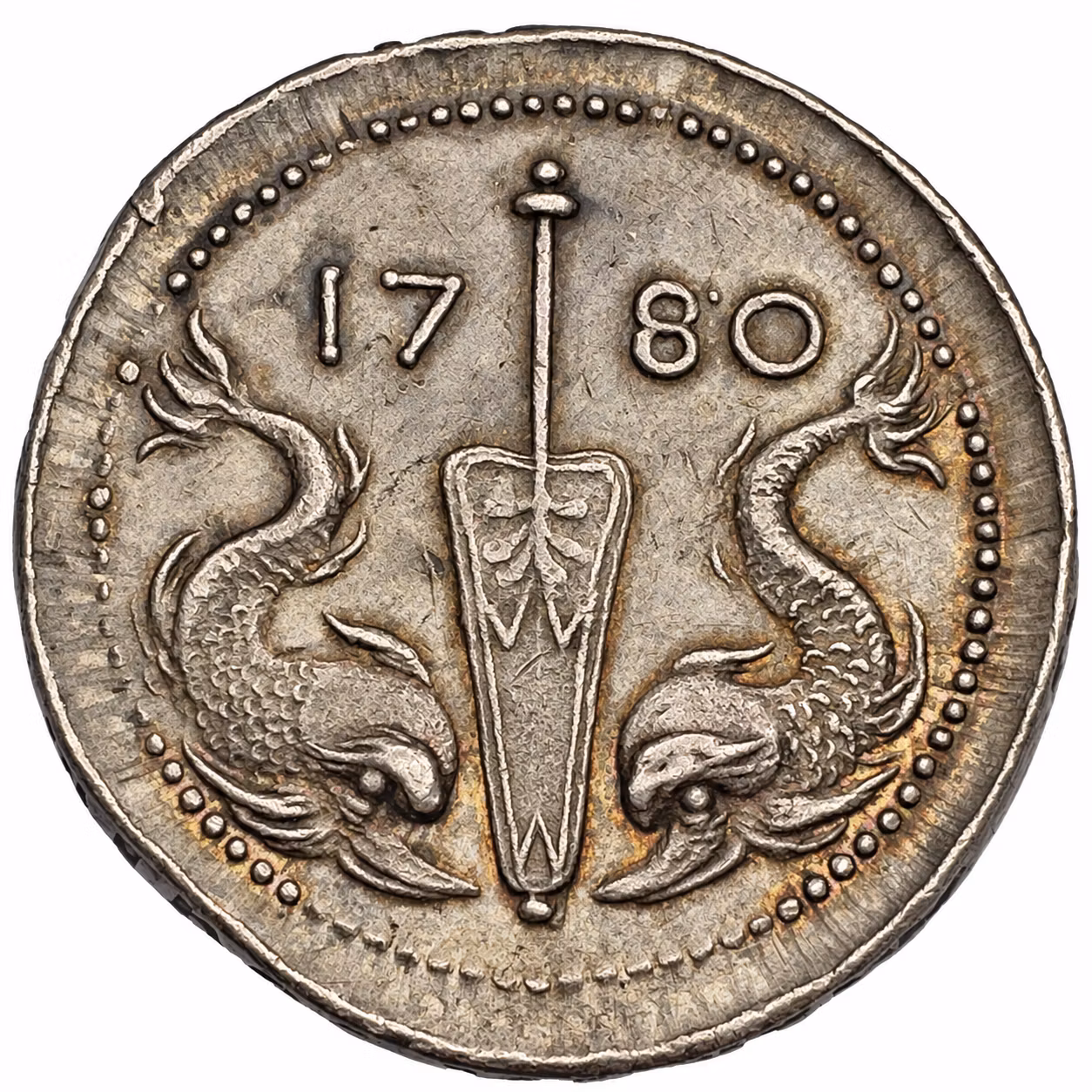 Henrik af Trolle (1730–1784) – Generalamiral i svenska flottan – Minnesmedalj utdelad till officerarna 1784 – Mycket sällsynt