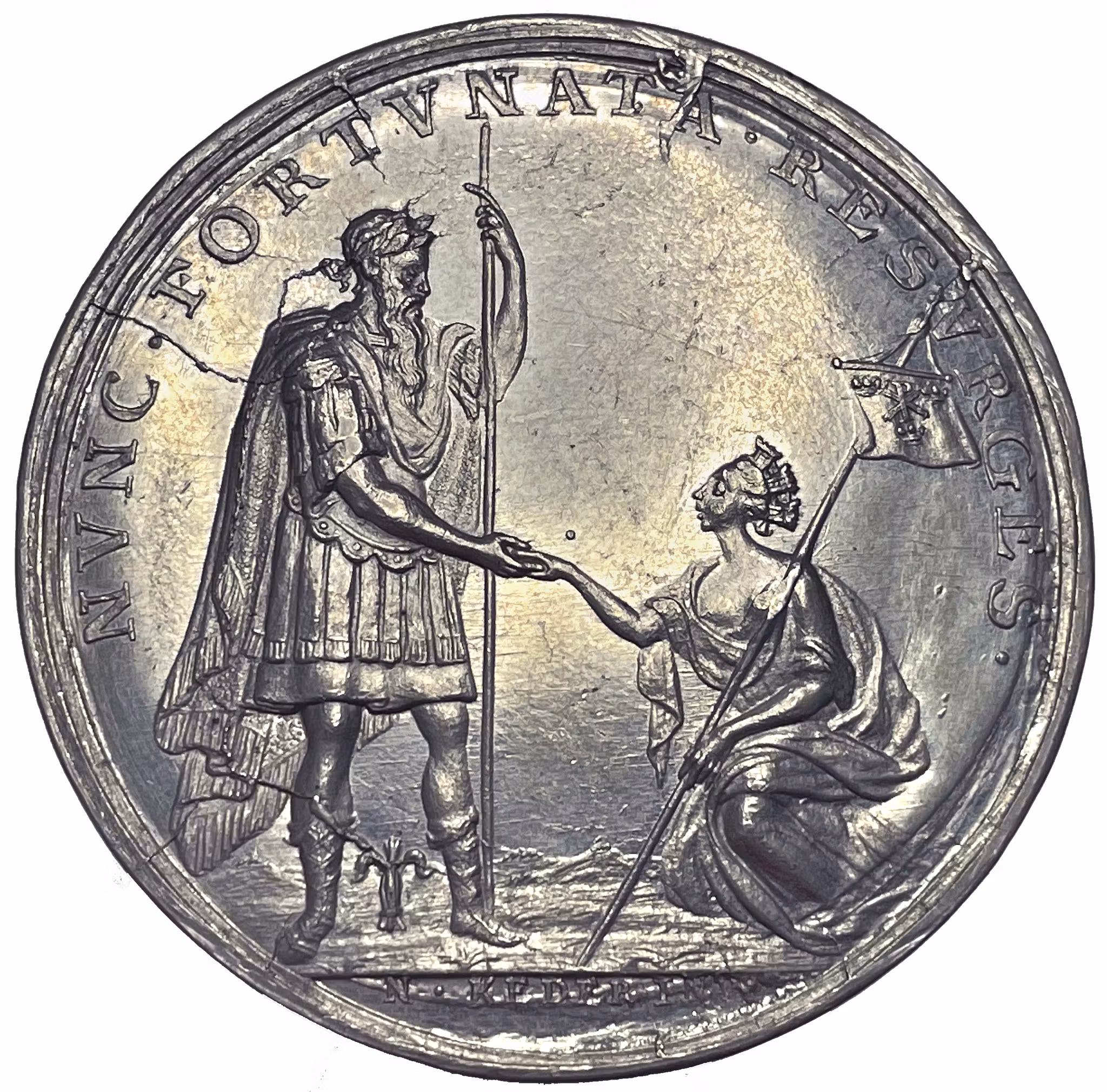 Gustav Vasa (1496–1560) av Carl Gustaf Hartman för Svenska hovet 1701 - En nation återuppstår ur tennets glans
