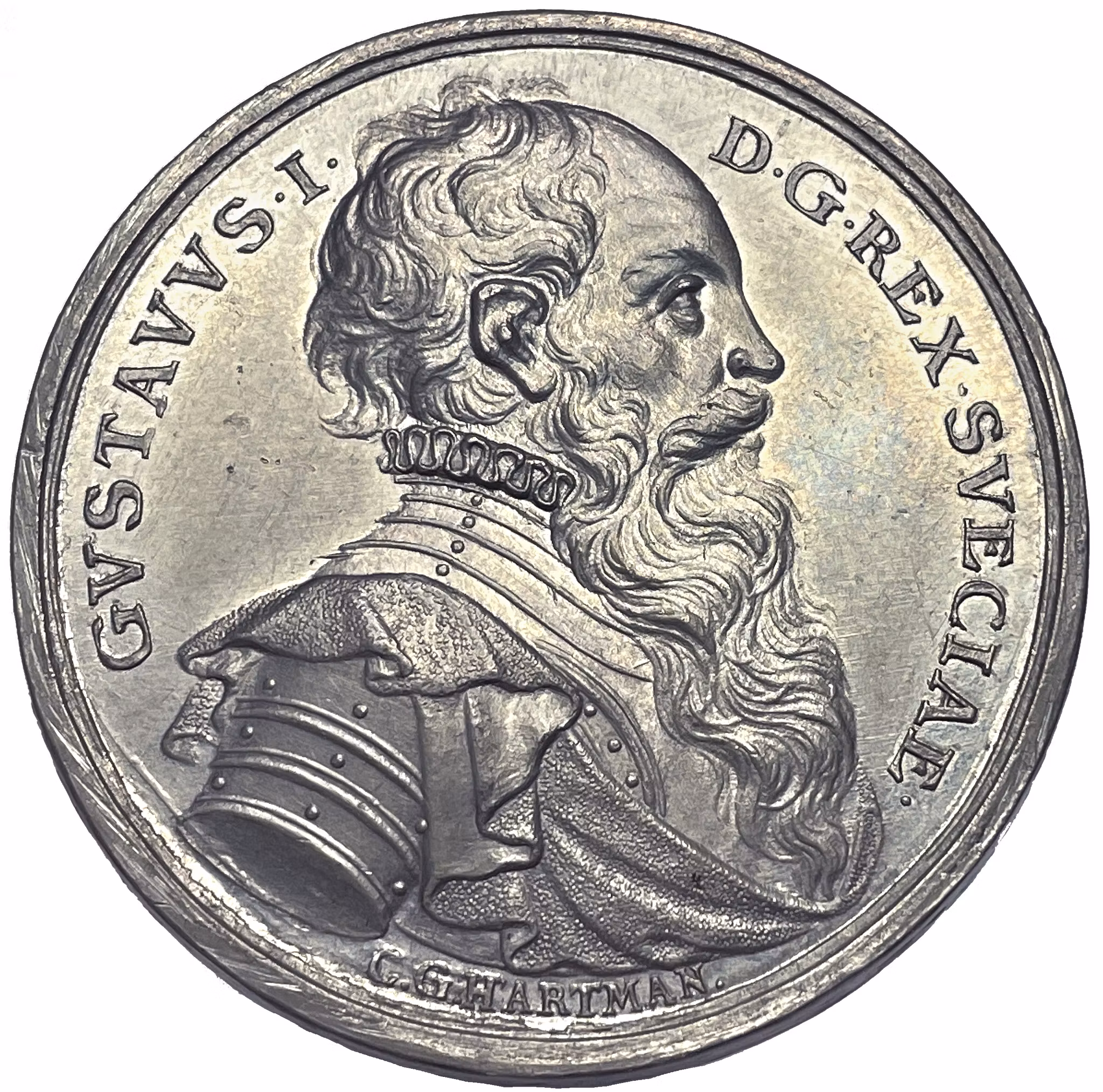 Gustav Vasa (1496–1560) av Carl Gustaf Hartman för Svenska hovet 1701 - En nation återuppstår ur tennets glans