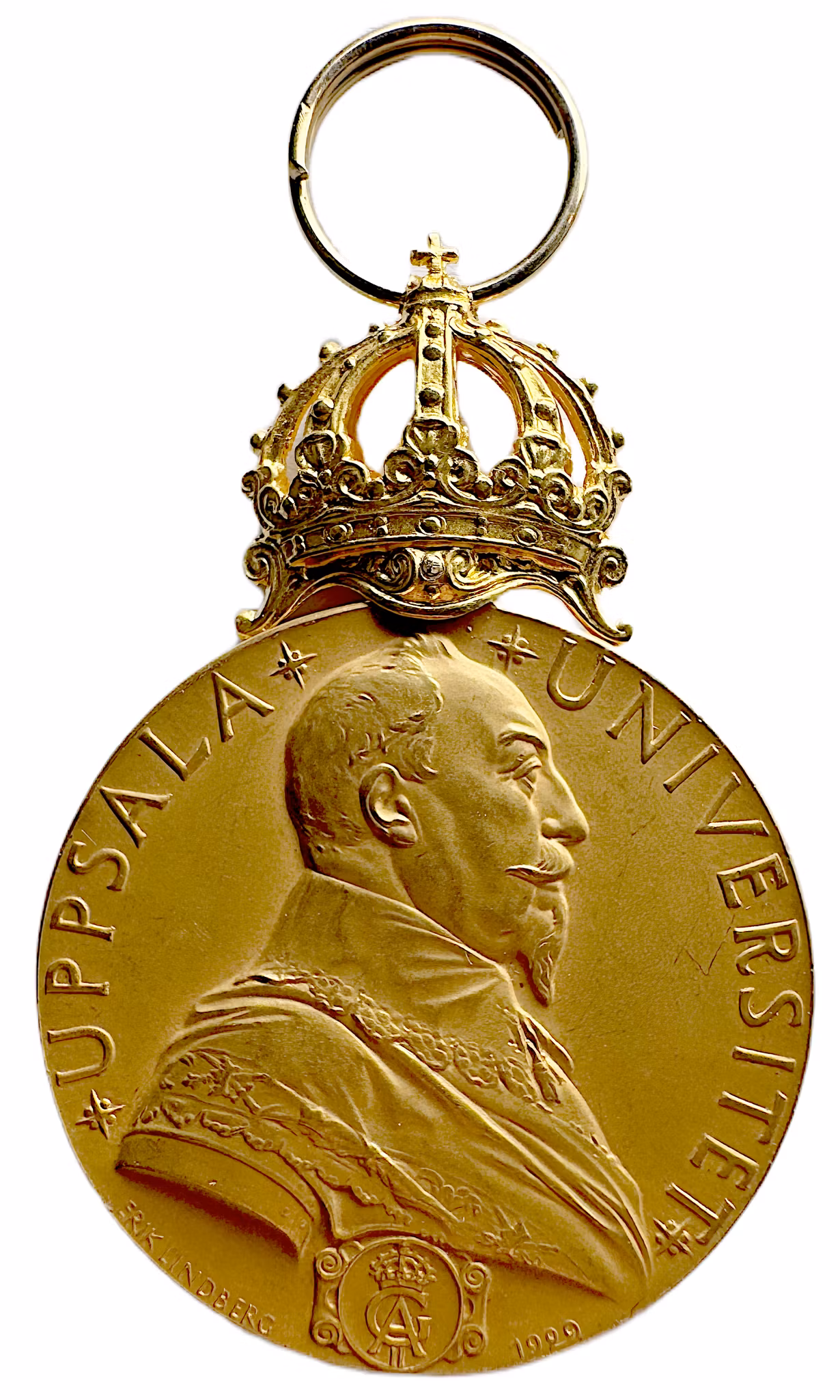 Gustav II Adolf - Uppsala universitet – Guldmedaljen ”För trohet och nit” till Gerda Thorsell 1951 graverad av Erik Lindberg
