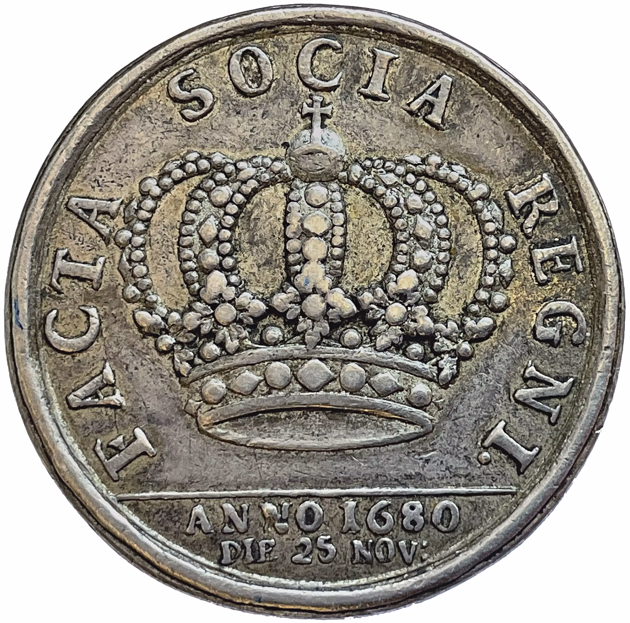 Ulrika Eleonoras kröning den 25 november 1680 av Anton Meybusch - Fredspanten som blev rikets maka