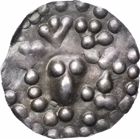 Knut Eriksson (1167-1196), Svealand, Sigtuna? - Penning med starkt degenererad kungabild - Härlig kvalitet - RAR - Ett blodigt trontillträde