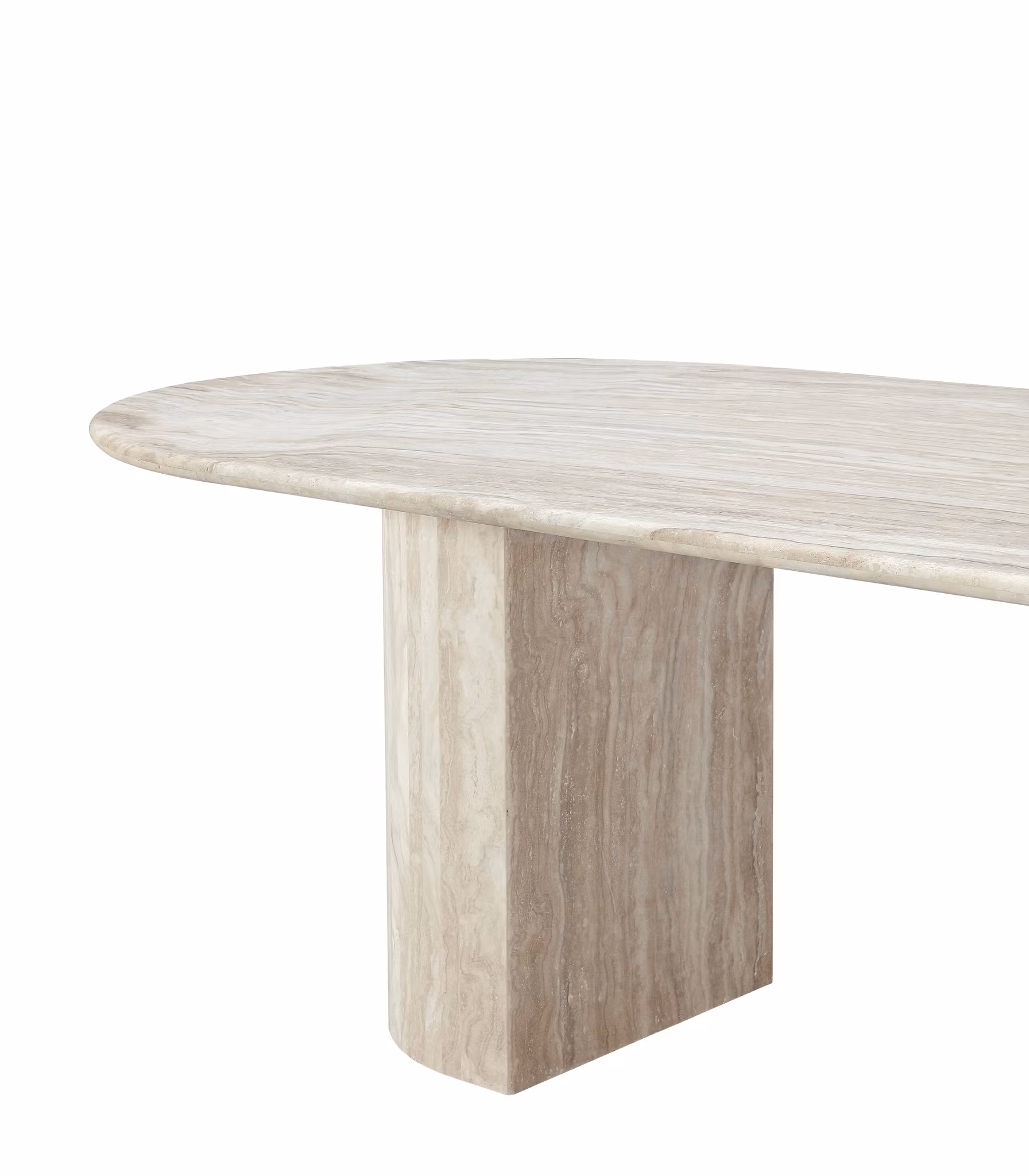 Kelly dining table 200cm Travertine