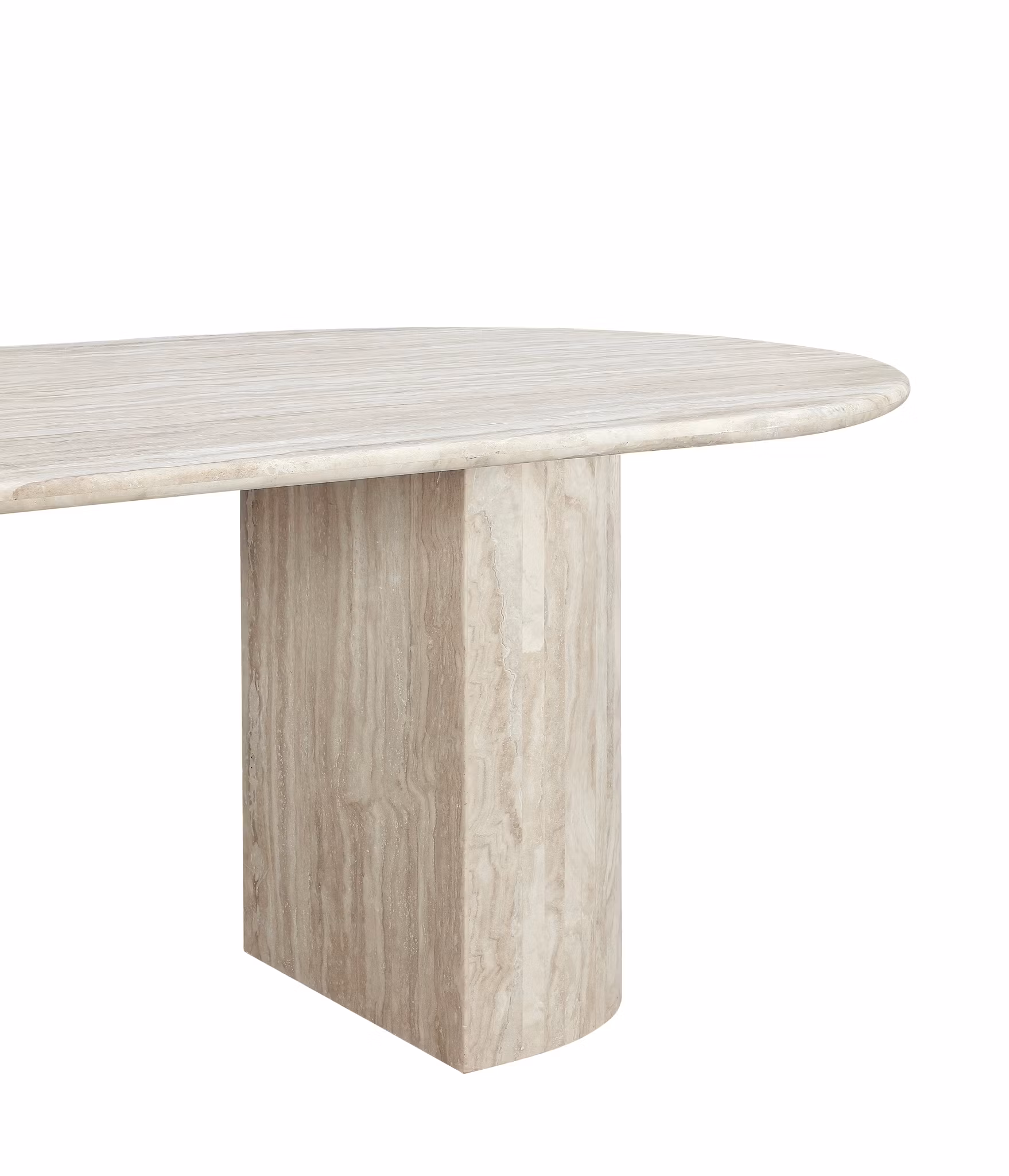 Kelly dining table 200cm Travertine