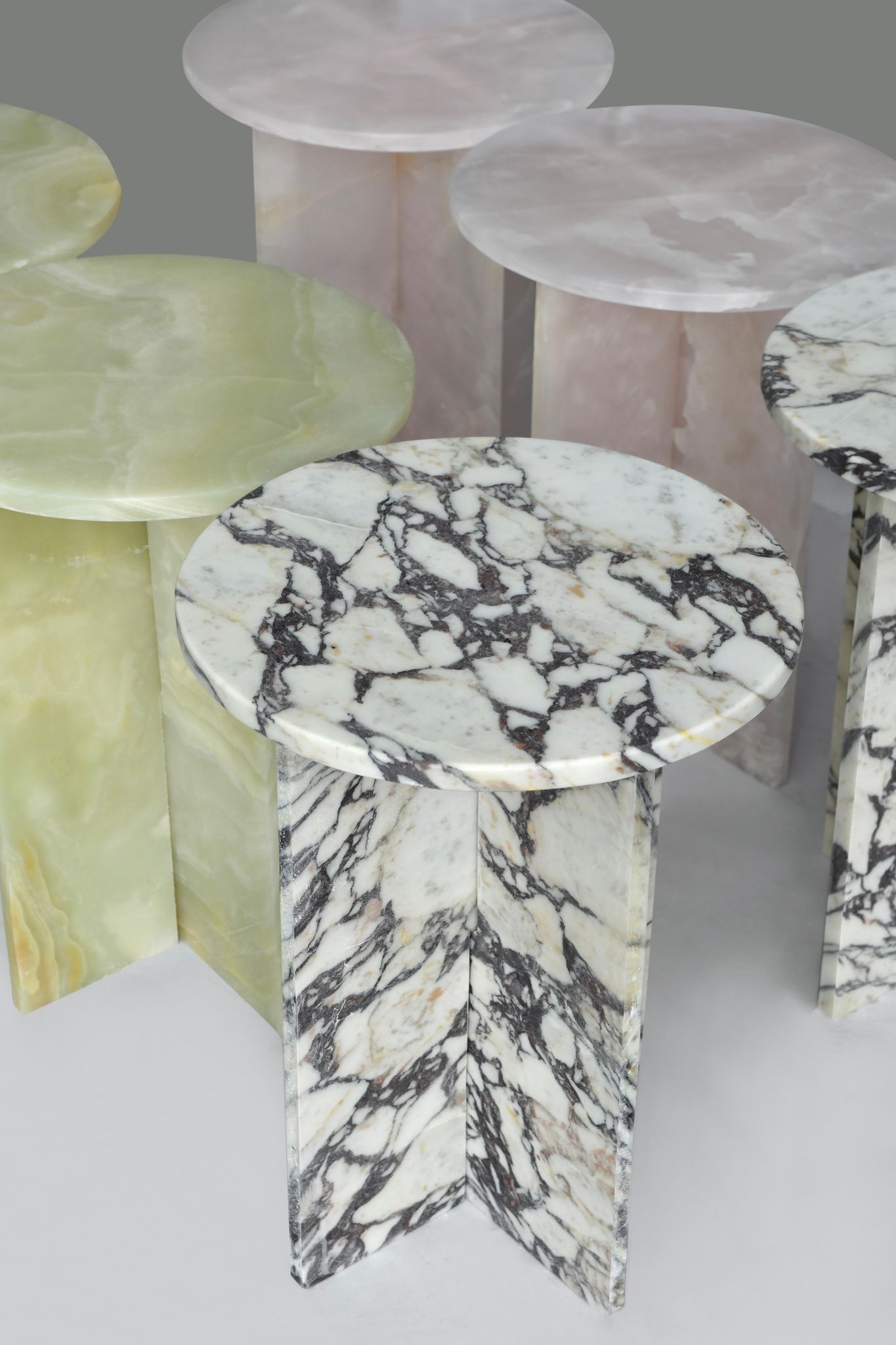 COMO Side Table Pink Onyx