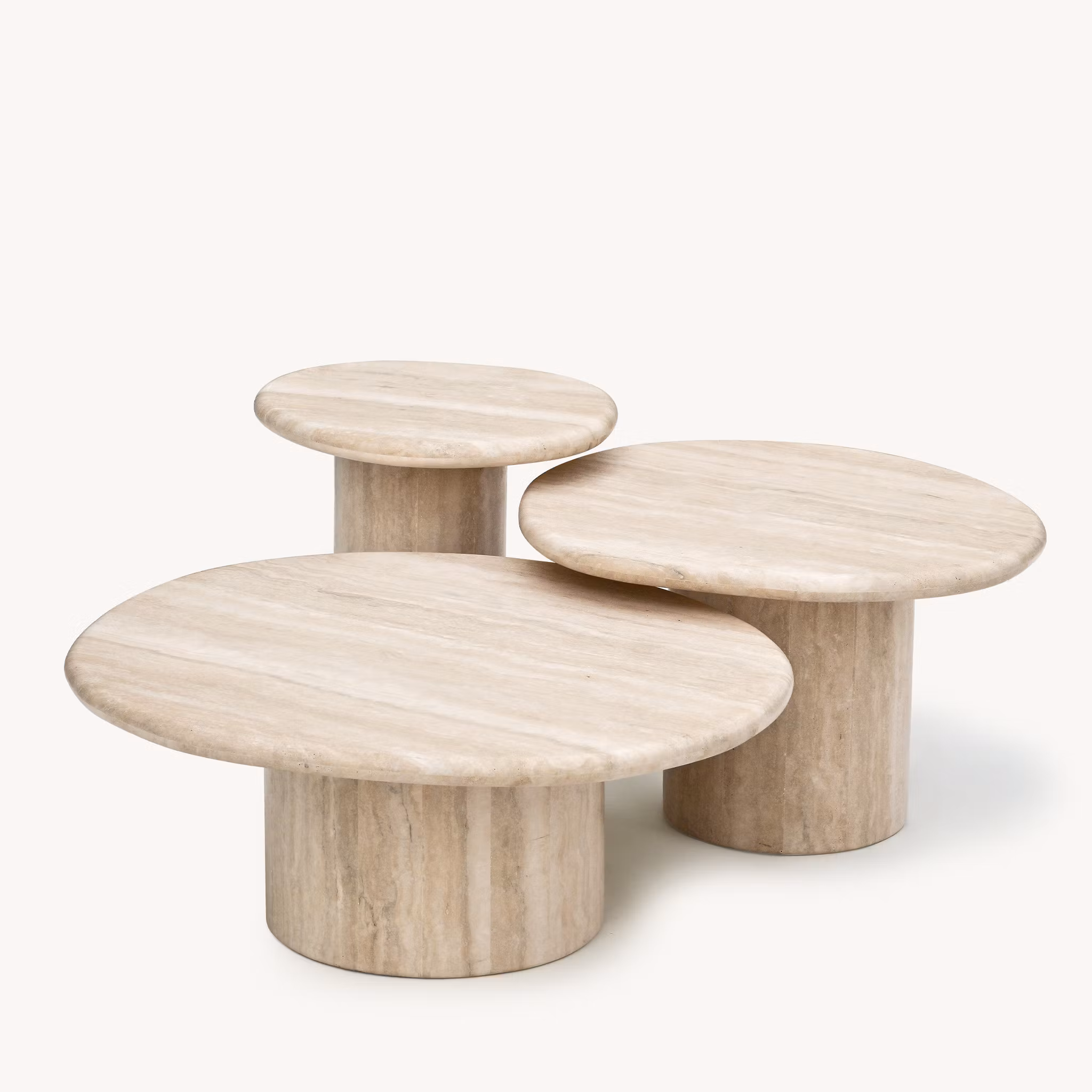 Agnes Coffee Table Medium Italian travertine