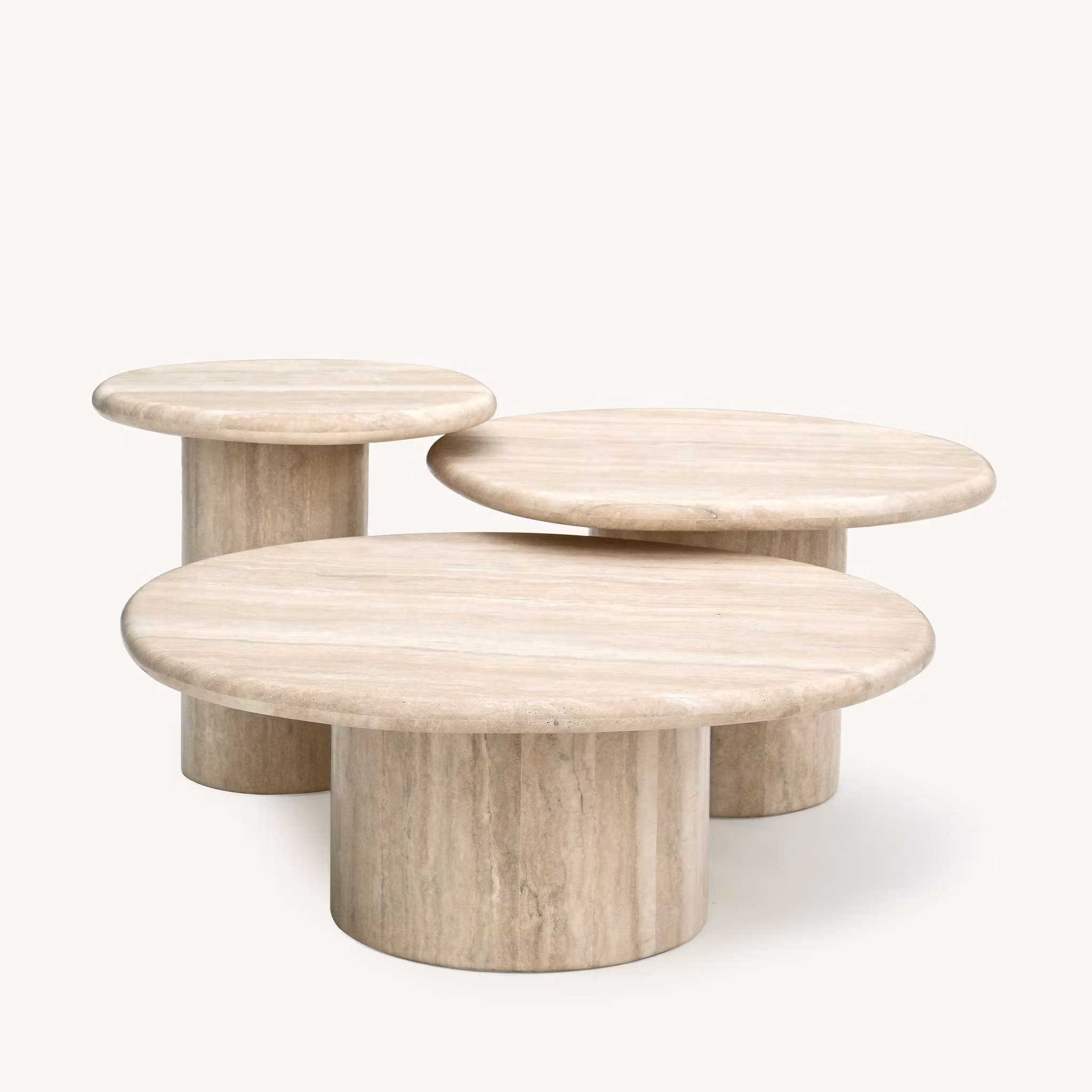 Agnes Coffee Table Medium Italian travertine