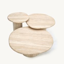 Agnes Coffee Table Medium Italian travertine