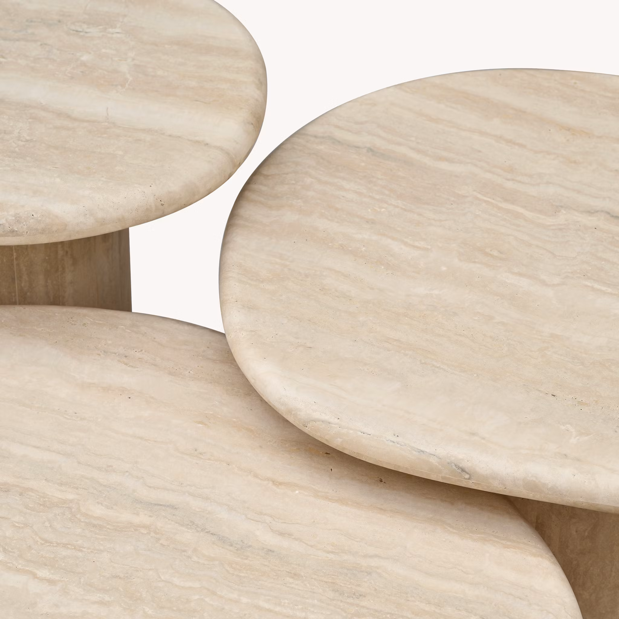 Agnes Coffee Table Medium Italian travertine