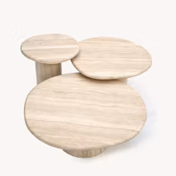 Agnes Side Table Italian travertine