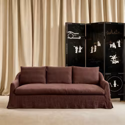 Lori linen sofa Walnut